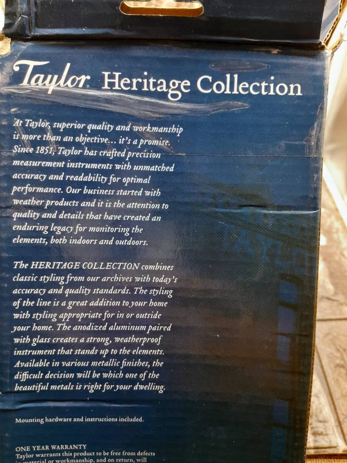TAYLOR HERITAGE THERMOMETER
