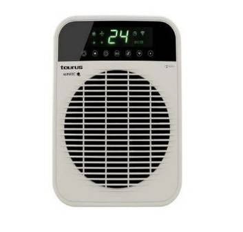 Taurus Heater Floor Fan Cream Wi-Fi Enabled , 2 Heat Settings 2000W