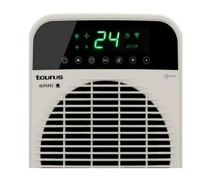 Taurus Heater Floor Fan Cream Wi-Fi Enabled , 2 Heat Settings 2000W