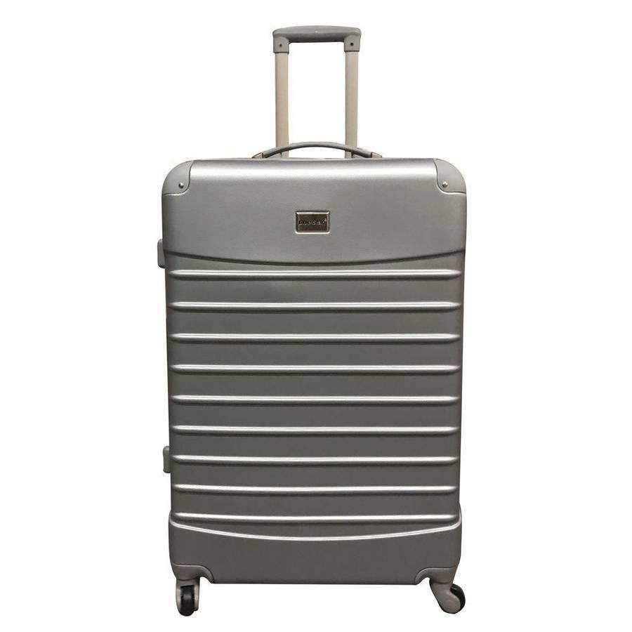 3-Piece Silver Luggage Set with LocksDurable ABS Travel Bags for Modern South African Travellers
