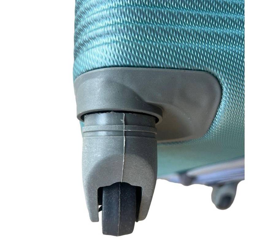 3-Piece Silver Green Hard Shell Luggage Set with Spinner Wheels, Built-In Lock & Fast SA Delivery