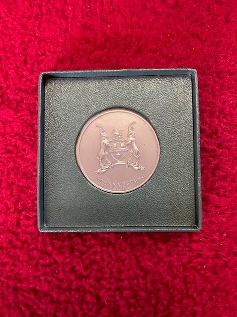 Silver Medal Commemorating Johannesburg 80th Anniversary