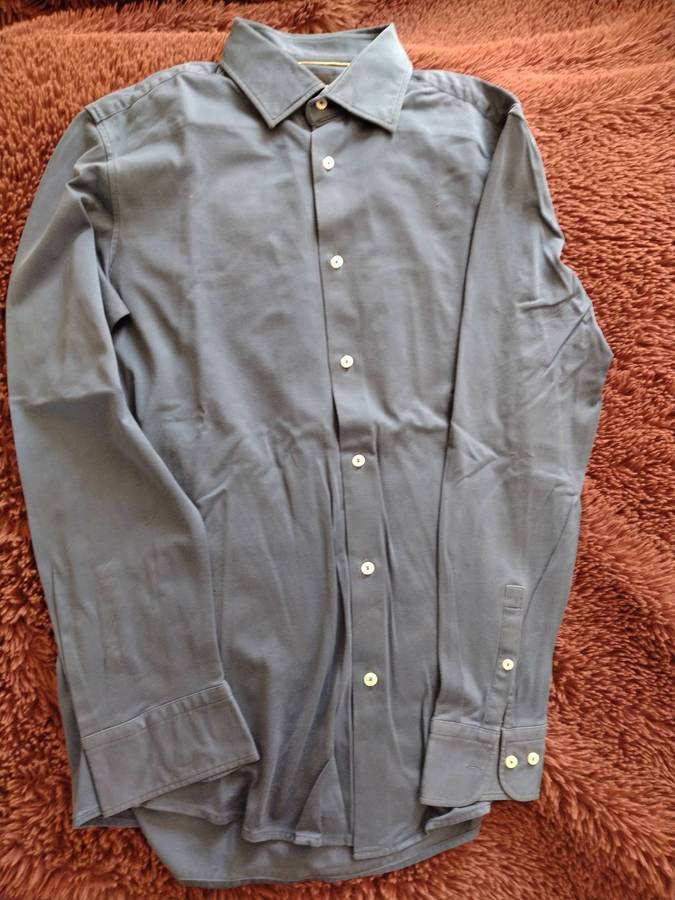 Hugo Boss Dark Blue Long Sleeved Buttoned Shirt