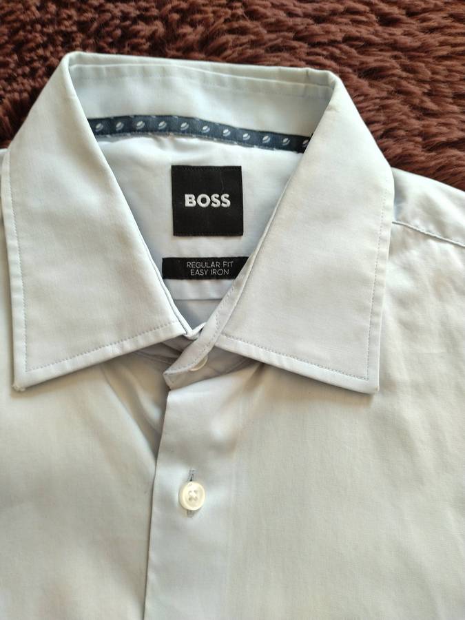Hugo Boss Light Blue Long Sleeved Buttoned Shirt