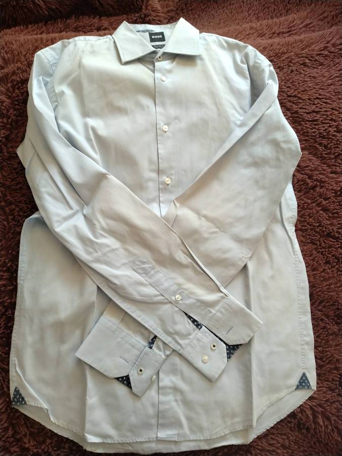 Hugo Boss Light Blue Long Sleeved Buttoned Shirt