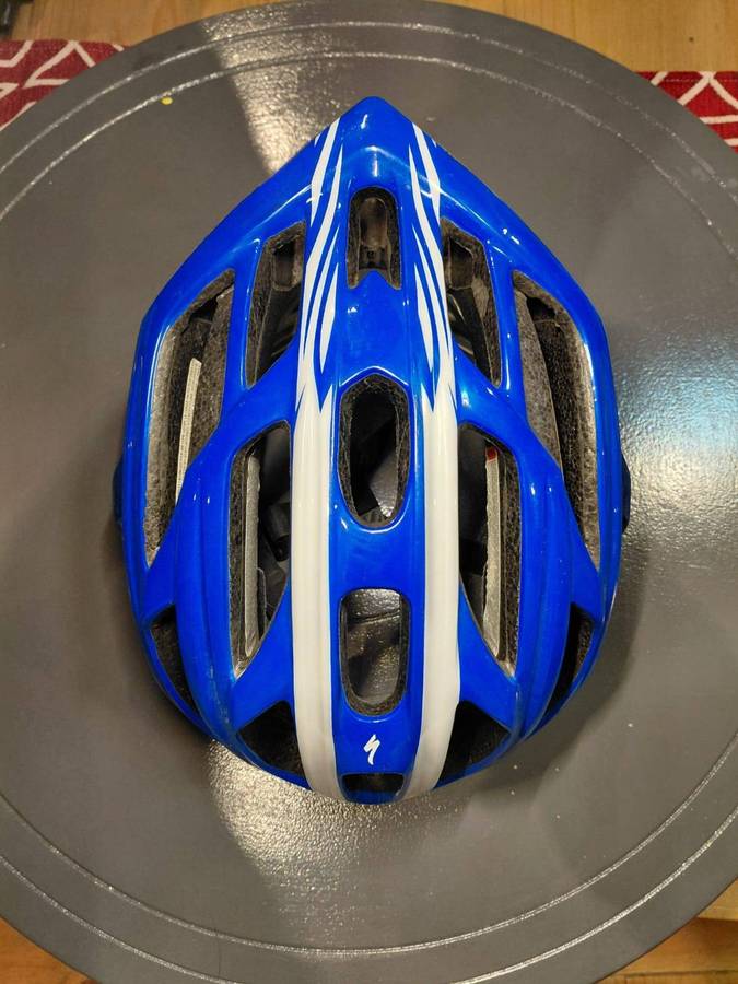 Specialized Prevail S-Works helmet - Small, Saxobank edition, White & Blue