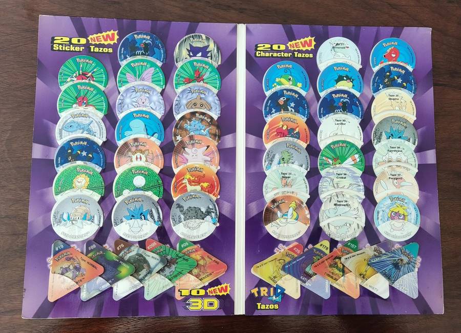 Pokemon tazo album 1,2,3,4 and 6