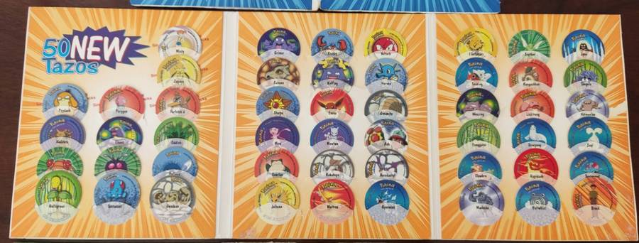 Pokemon tazo album 1,2,3 complete