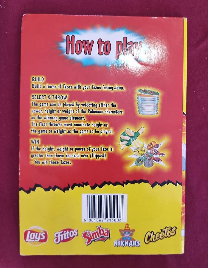 New generation Pokemon tazo album