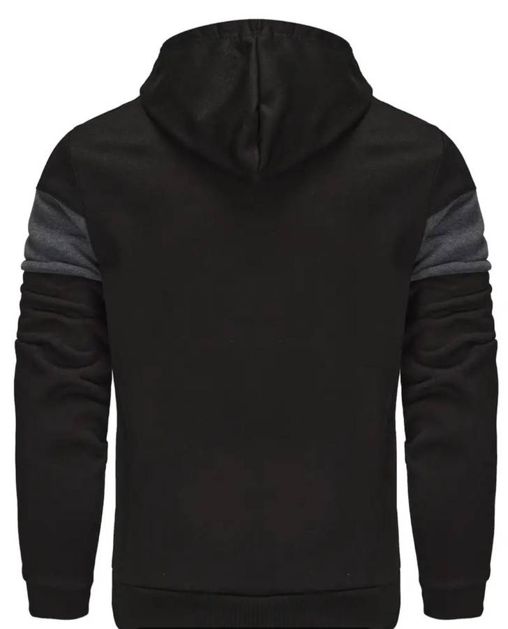 Winter leftover special - Black and gray zippered hoodie