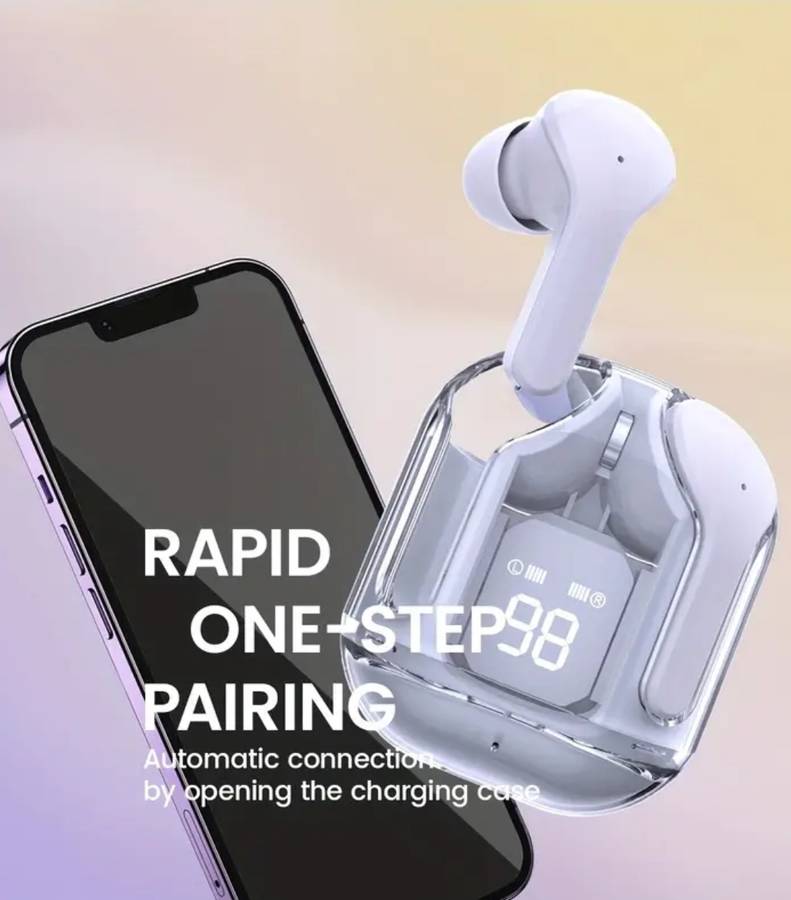 TWS wireless earphones and power bank - White