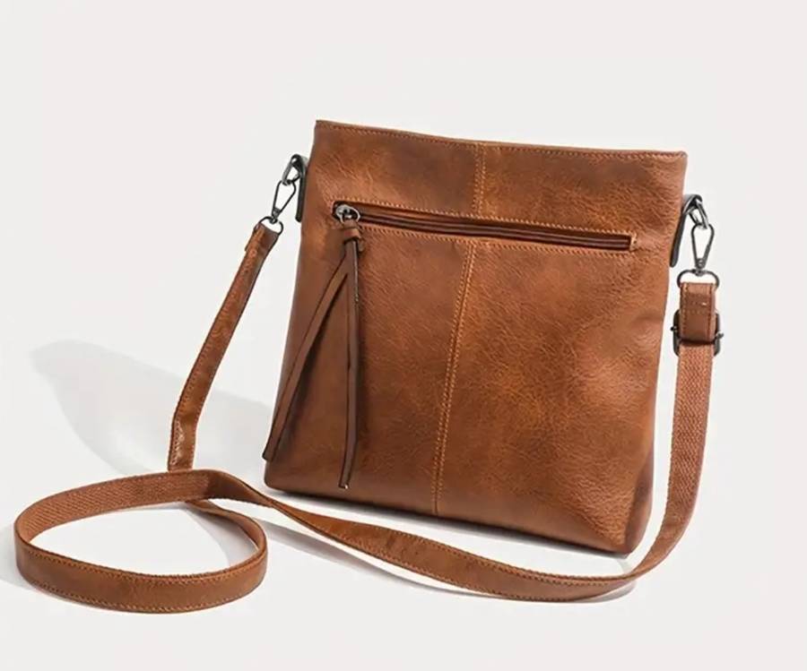 Soft PU leather shoulder sling bag