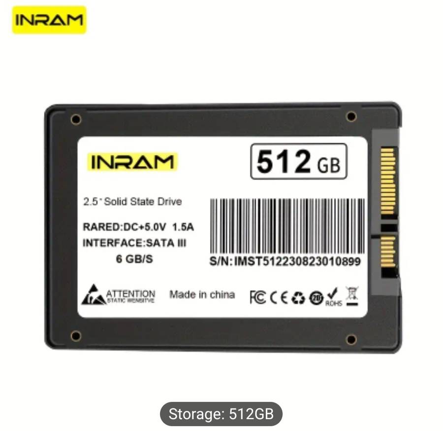 512 GB Solid State Drive