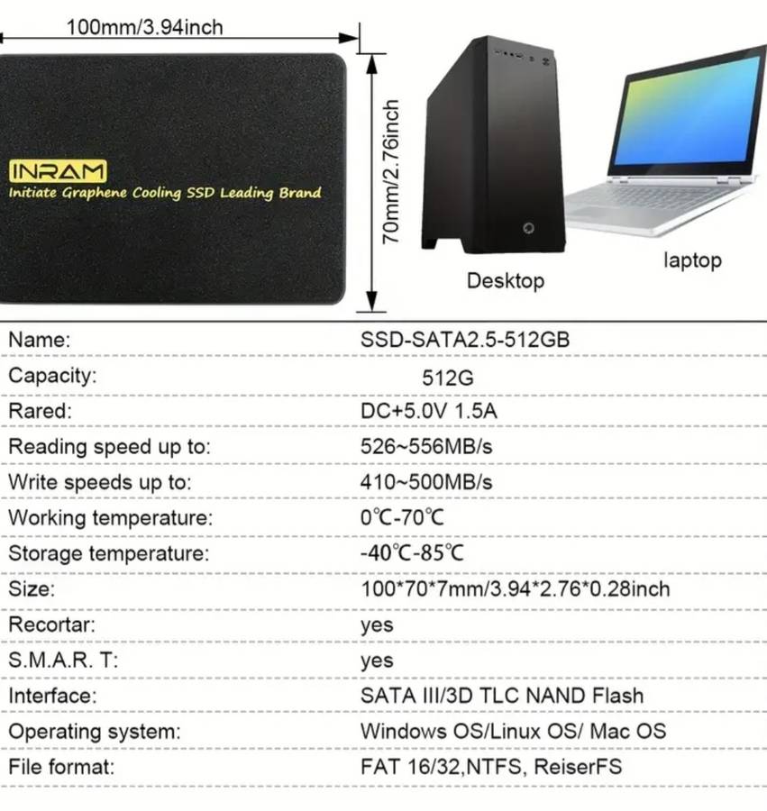 512 GB Solid State Drive