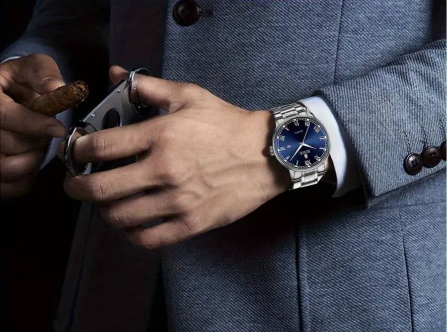 Branded Ruige full stainless steel Quarts watch