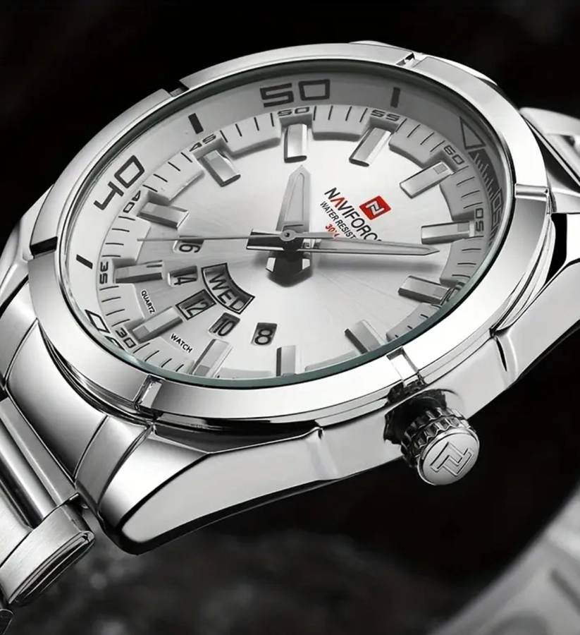 Branded authentic Naviforce watch - Full stainless steel and waterproof