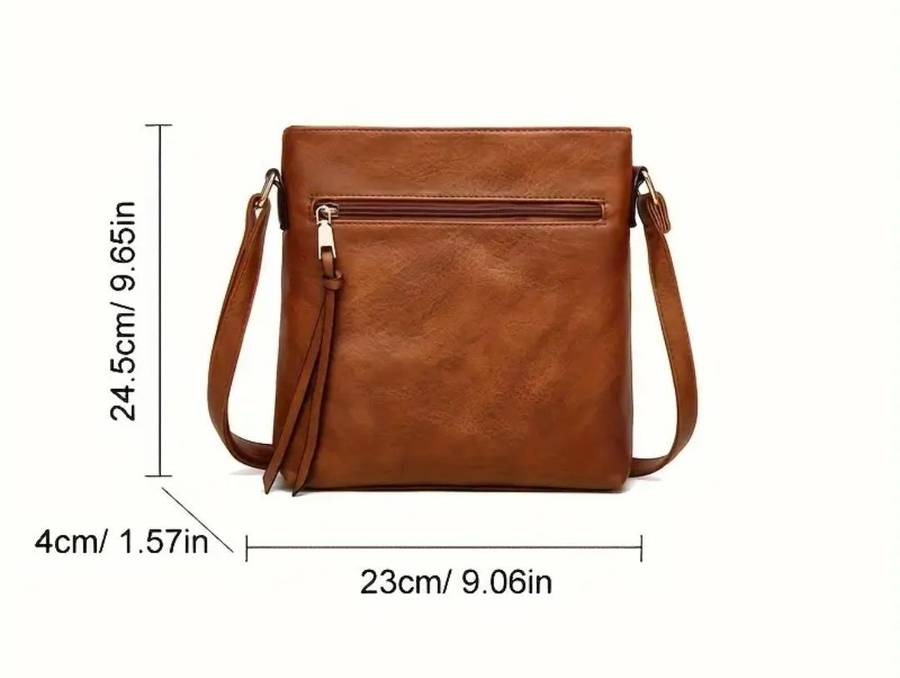 Black shoulder sling or cross body handbag