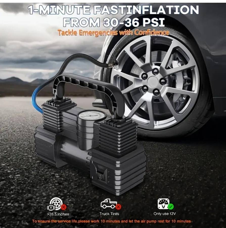 12v Mobile compact air compressor pump