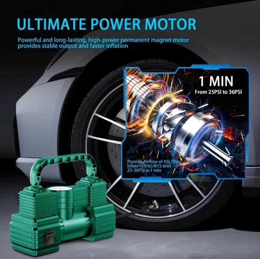 12v Mobile compact air compressor pump