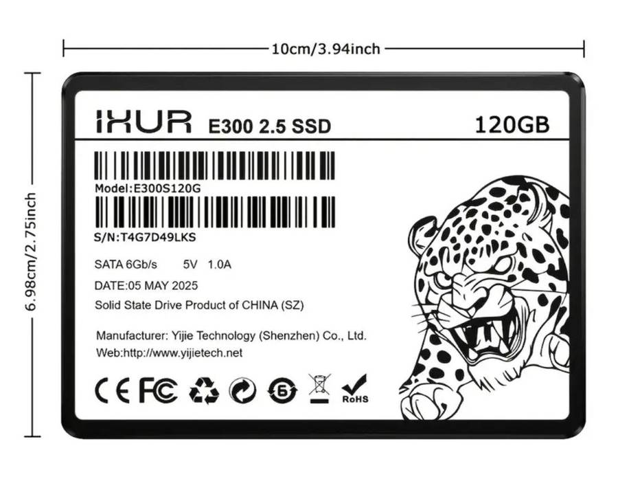 256GB 2.5" Sata SSD