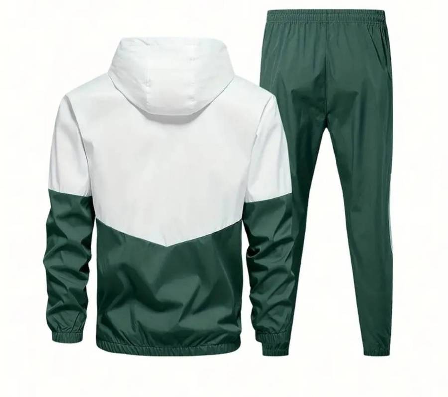 Mens colour block tracksuit set - XL