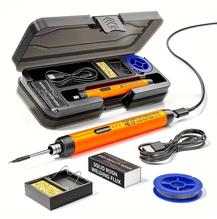USB rechargeable soldering iron
