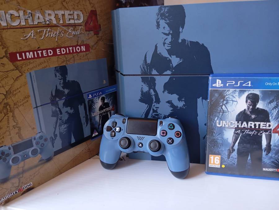 PlayStation 4 1TB Uncharted 4: A Thief's End Special Edition Console CIB GREAT CONDITION