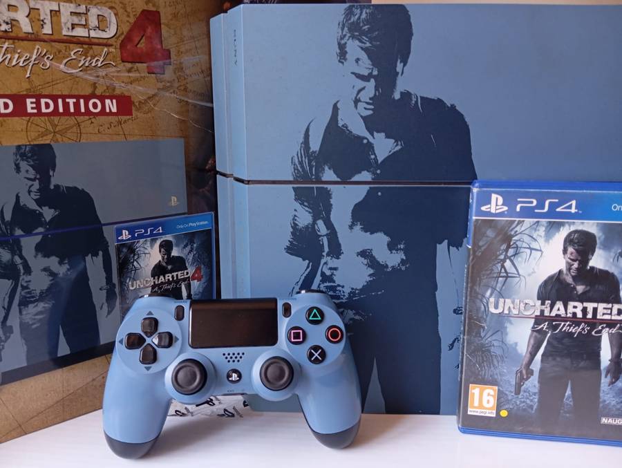 PlayStation 4 1TB Uncharted 4: A Thief's End Special Edition Console CIB GREAT CONDITION
