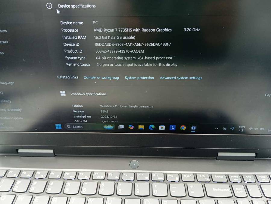 Lenovo IdeaPad Gaming 3 15ARH7 - Ryzen 7 RTX 4050