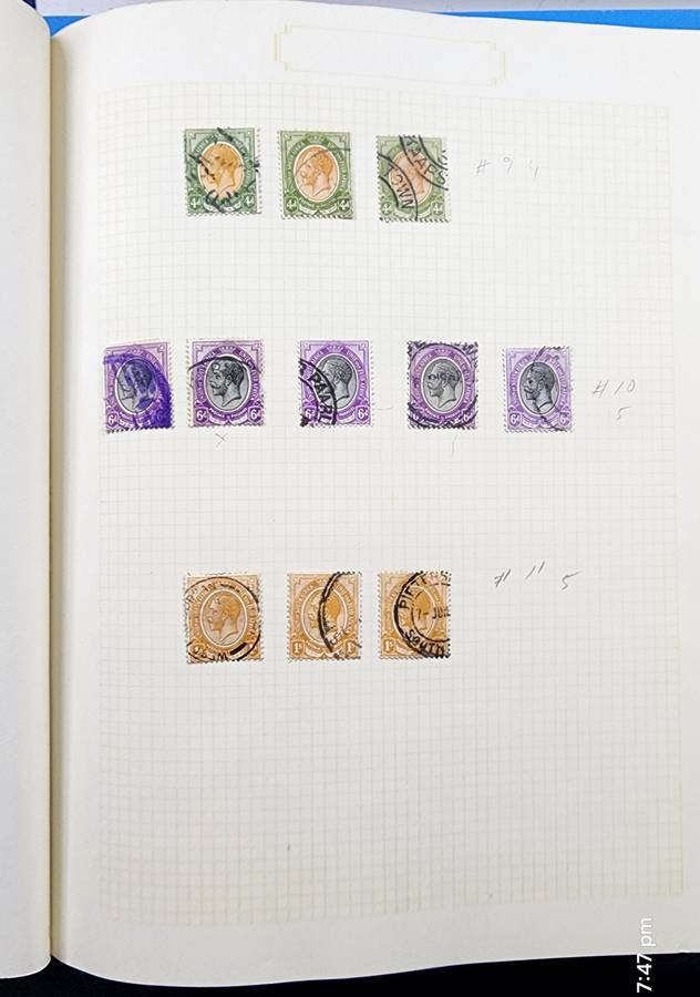 Derwent Stamp Album: Old Album with Union/SA Used Singles **Great Starter**