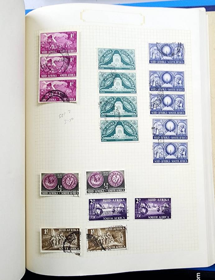 Derwent Stamp Album: Old Album with Union/SA Used Singles **Great Starter**