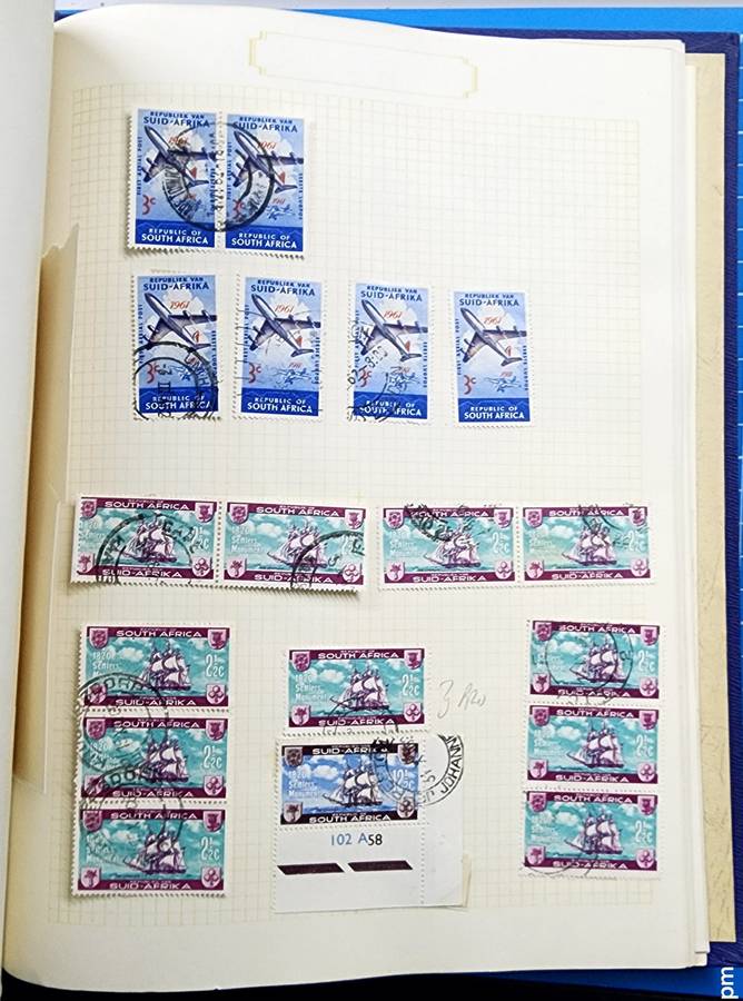 Derwent Stamp Album: Old Album with Union/SA Used Singles **Great Starter**