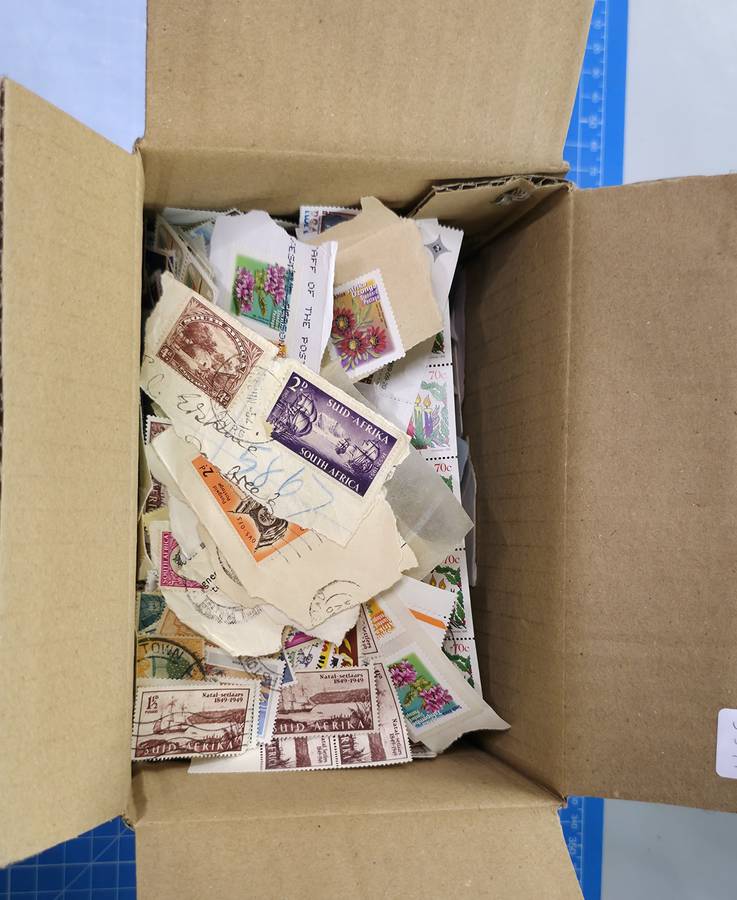 Happy Hobby Stamps Mystery Box 12: Unchecked Small Box with used RSA/Union - * Unchecked*