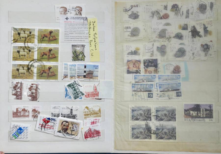 Stock Book: Medium Size 10/20 White with World Used - Nice Starter