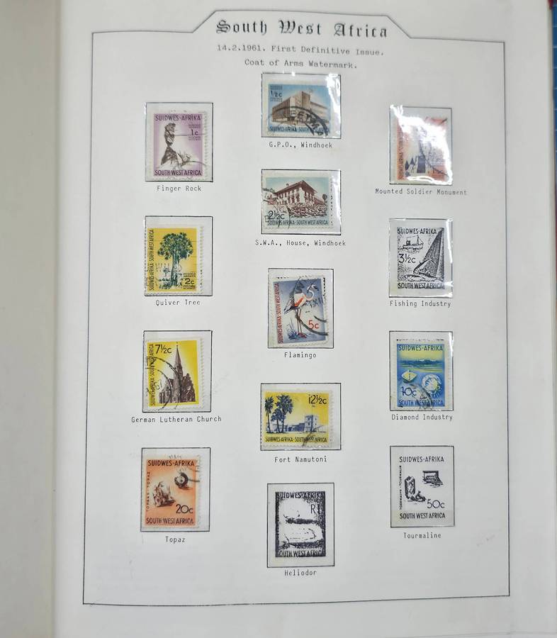 The Grafton Hinge-less Stamp Album: With SWA 1961 to 1989 mostly used (Some Gaps) Ideal for Starter!