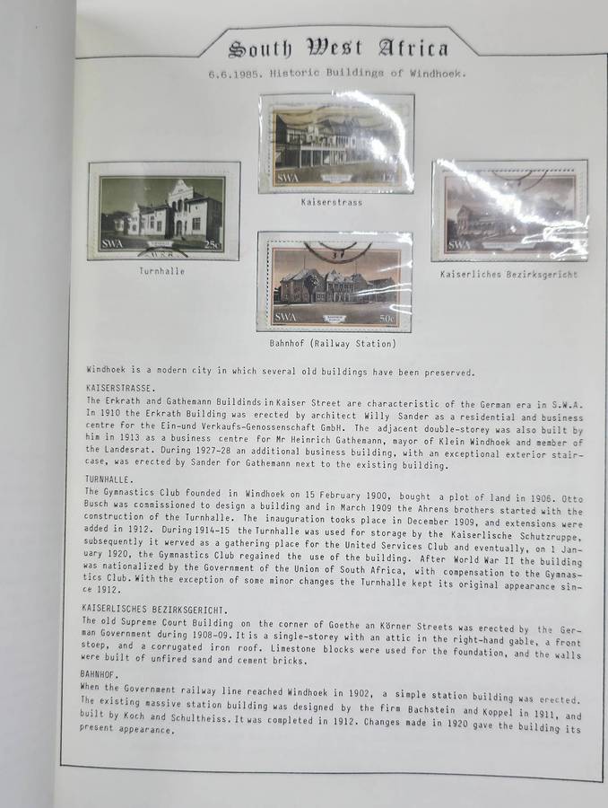 The Grafton Hinge-less Stamp Album: With SWA 1961 to 1989 mostly used (Some Gaps) Ideal for Starter!