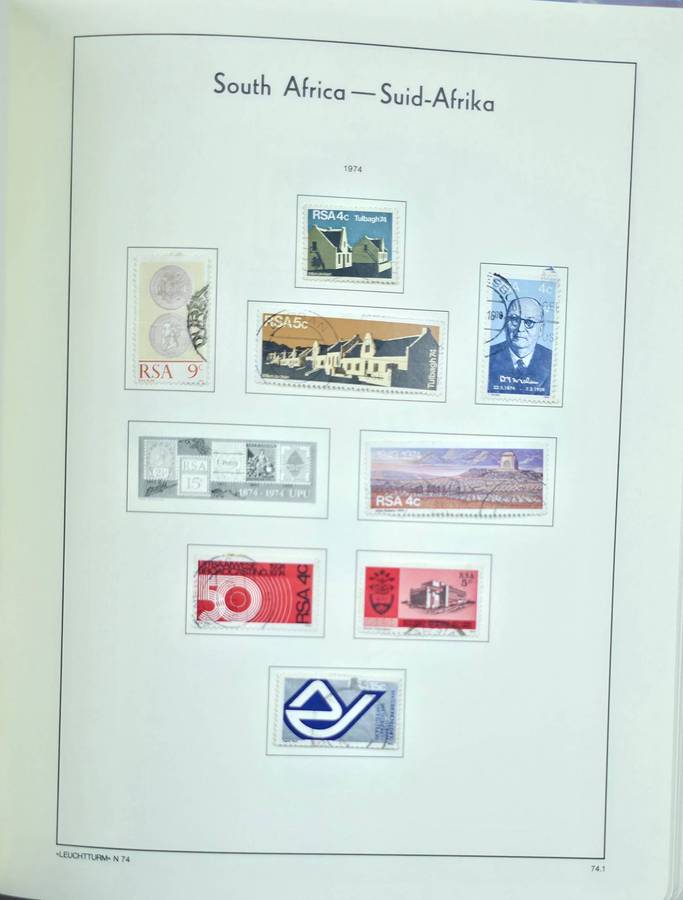 Lighthouse Stamp Album: Pre-Printed Hinge Album for Union/RSA. Some sets complete. Very Nice Starter
