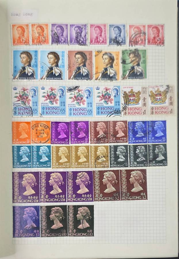 Chelsea Stamp Album: Old Hinged album with World Mix Used: Nice Starter with Finds Possible