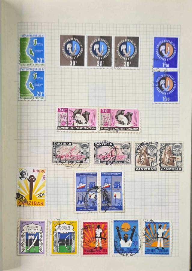 Chelsea Stamp Album: Old Hinged album with World Mix Used: Nice Starter with Finds Possible