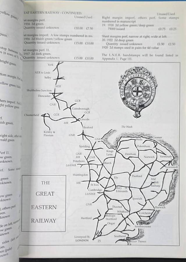 Philatelic Book: The Railway Letter Stamps of GB & Ireland 1891-1947:Roger de Lacy-Spencer