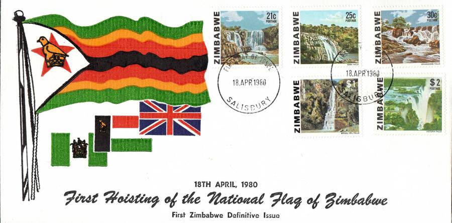 Zimbabwe 1980: Definitive Issue on Rare FDC set ** Only 100 of Each Printed!!: SG 576-590