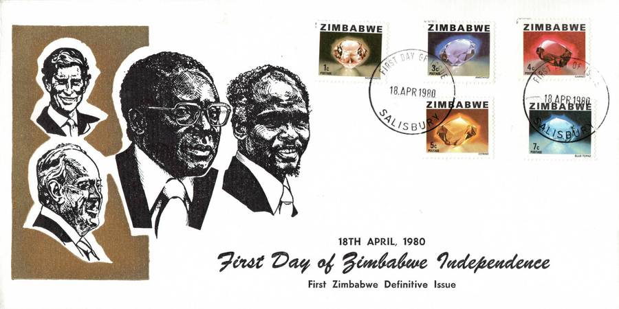 Zimbabwe 1980: Definitive Issue on Rare FDC set ** Only 100 of Each Printed!!: SG 576-590