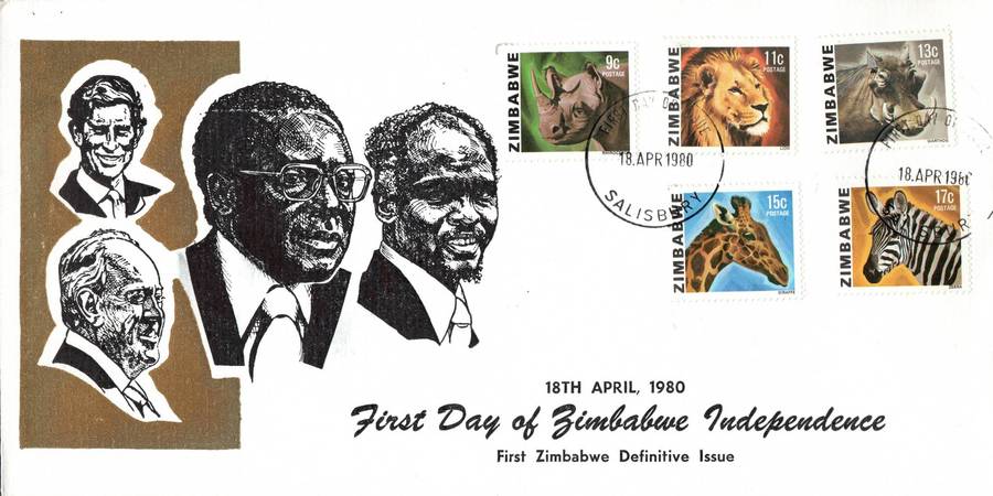 Zimbabwe 1980: Definitive Issue on Rare FDC set ** Only 100 of Each Printed!!: SG 576-590