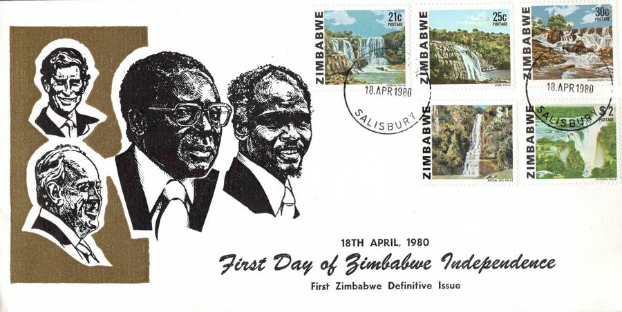Zimbabwe 1980: Definitive Issue on Rare FDC set ** Only 100 of Each Printed!!: SG 576-590