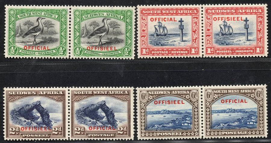 SWA 1931: Official SWA UMM Set as per Scan: SACC 13-16 **Nice**