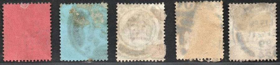 Great Britain late 1800s: Used Victoria Jubilees as per Scan. Great Space Fillers