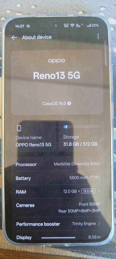 Oppo Reno 13 5G Smartphone