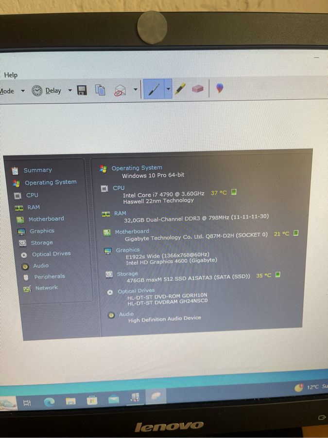 I7-4790, 32GB DDR3, 512GB-SSD