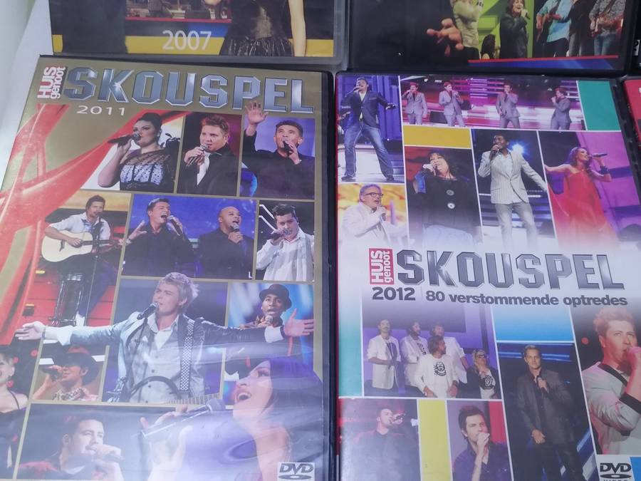 8x DVD´S - SKOUSPEL 2007 TOT 2012 EN 2014 (+ BRING JOU HART)- SEE BELOW FOR INFO.