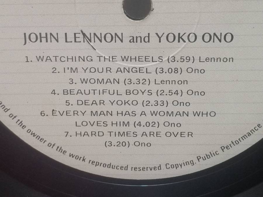 John Lennon & Yoko Ono, Double Fantasy  vinyl in very good condition.